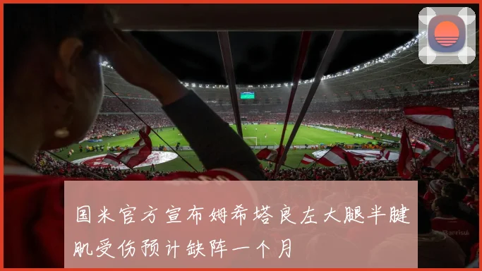 国米官方宣布姆希塔良左大腿半腱肌受伤预计缺阵一个月